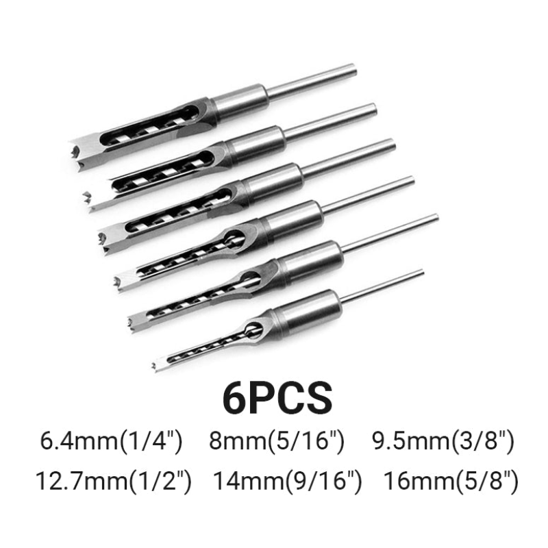QuadraBit – Vierkant Houtboor Set - Telune