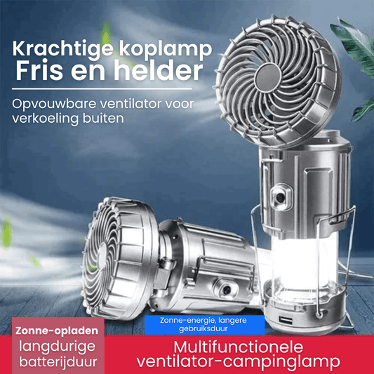 Lampada da Campeggio Portatile a LED con Ventilatore