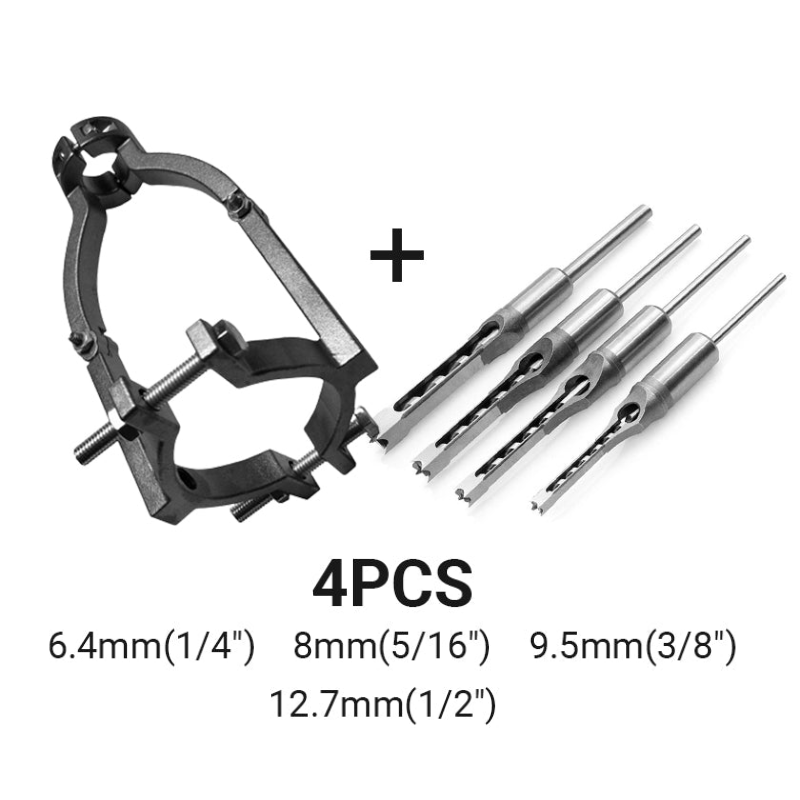 QuadraBit – Vierkant Houtboor Set - Telune