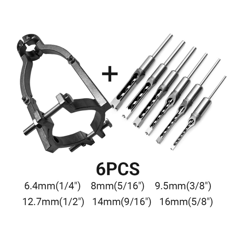QuadraBit – Vierkant Houtboor Set - Telune
