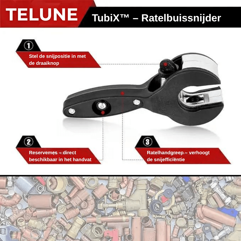 TubiX™ – Tagliatubi a Cricchetto
