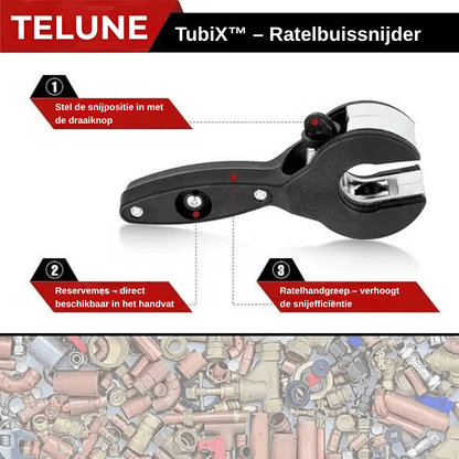 TubiX™ – Tagliatubi a Cricchetto