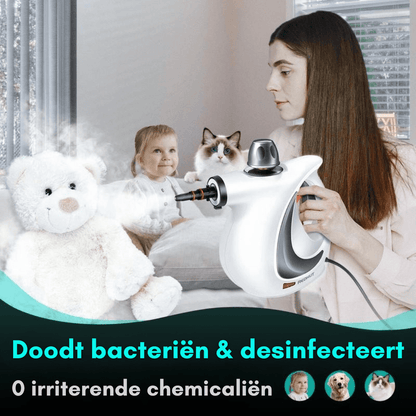 RedHut™ – Pulitore a vapore portatile con 12 accessori per cucina, bagno e casa