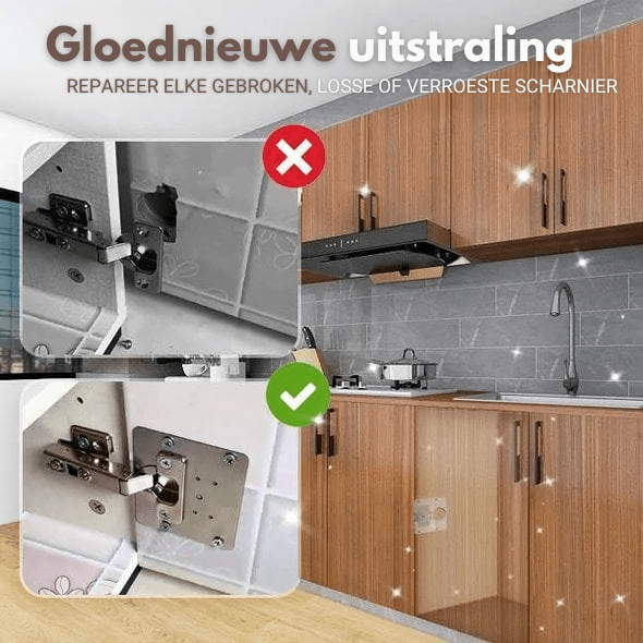 Piastra di Riparazione per Cerniere delle Porte