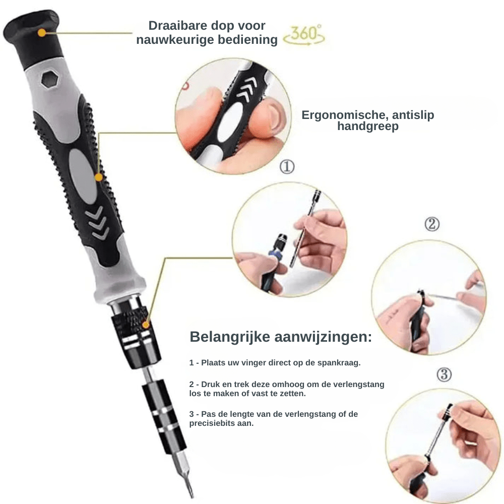 Set di Cacciaviti di Precisione 115-in-1