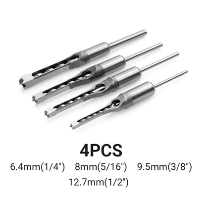 QuadraBit – Vierkant Houtboor Set - Telune
