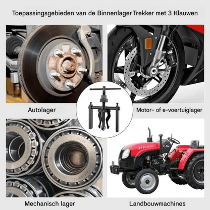 TriGrip Pro – Estrattore di Cuscinetti Interni a 3 Ganasce