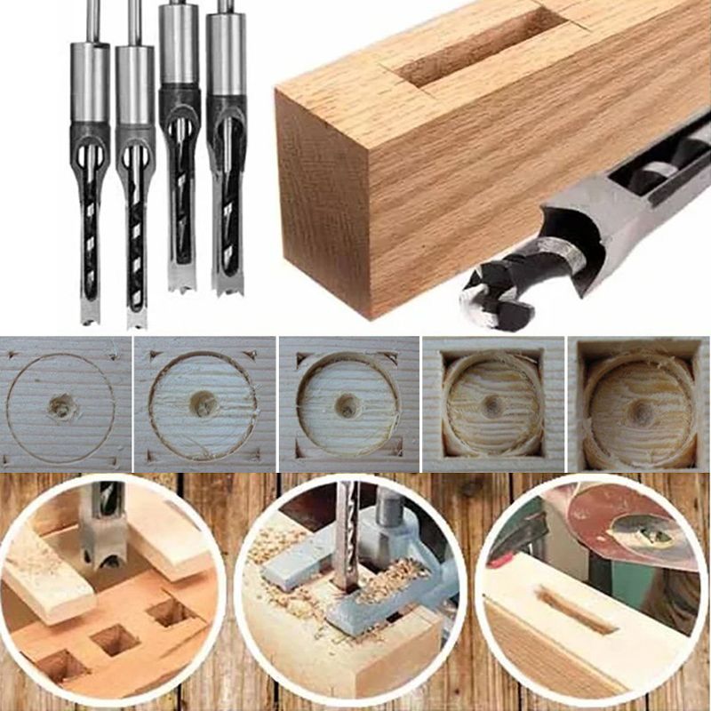 QuadraBit – Set di punte quadrate per legno