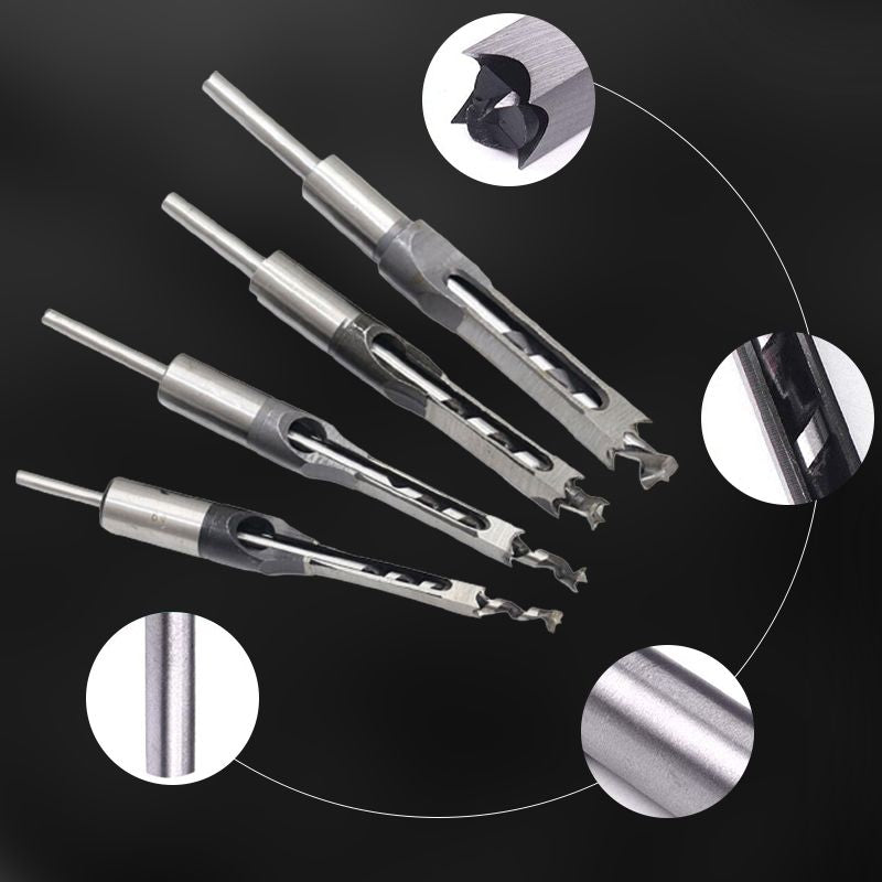 QuadraBit – Set di punte quadrate per legno