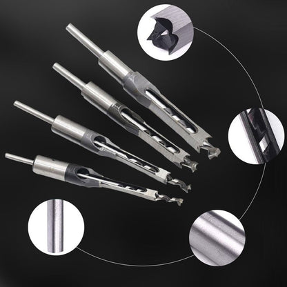 QuadraBit – Set di punte quadrate per legno