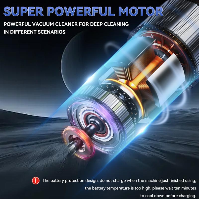 DustPro™ – Mini Aspirapolvere Senza Fili 2-in-1