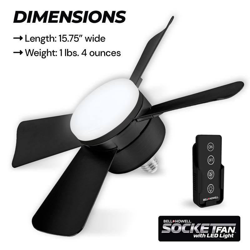 LumiFan™ – Ventilatore con Lampada LED 2-in-1