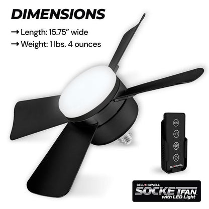 LumiFan™ – Ventilatore con Lampada LED 2-in-1