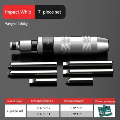 Professionele Slagschroevendraaier met Bits - Telune