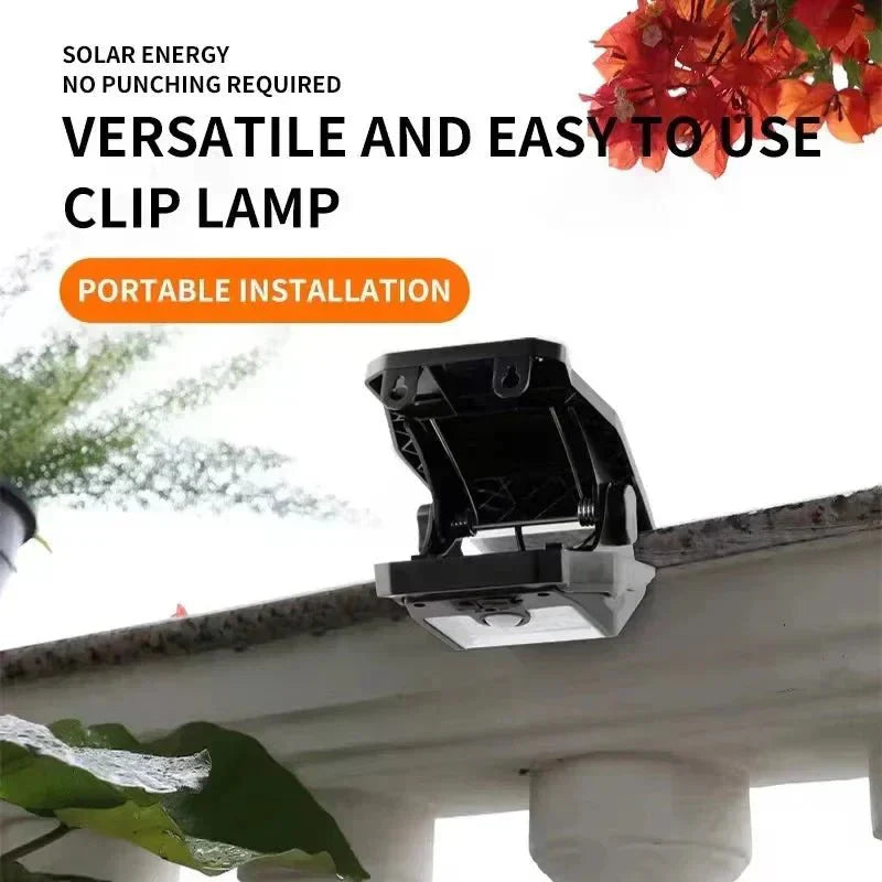 Luxclip™ – Lampada Solare con Clip per Esterni