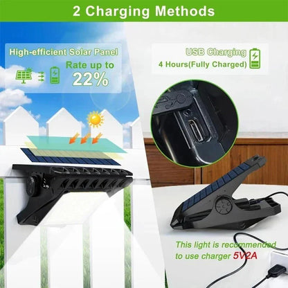 Luxclip™ – Lampada Solare con Clip per Esterni