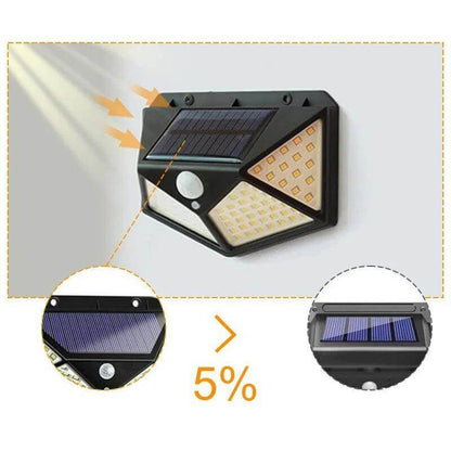 Lampada Solare da Parete con 100 LED