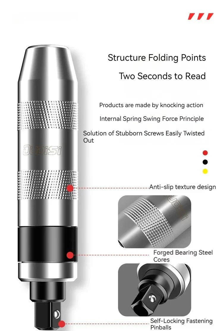 Cacciavite a Percussione Professionale con Punte