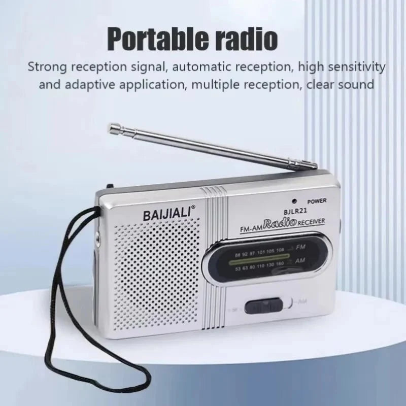 NotRadio™ – Radio portatile AM/FM a batterie per emergenze