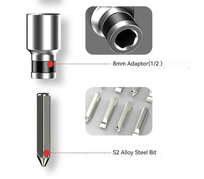 Cacciavite a Percussione Professionale con Punte