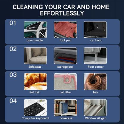 DustPro™ – Mini Aspirapolvere Senza Fili 2-in-1