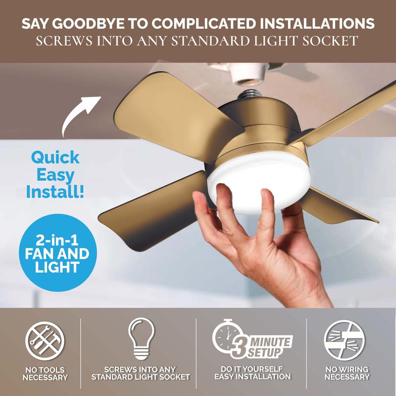 LumiFan™ – Ventilatore con Lampada LED 2-in-1