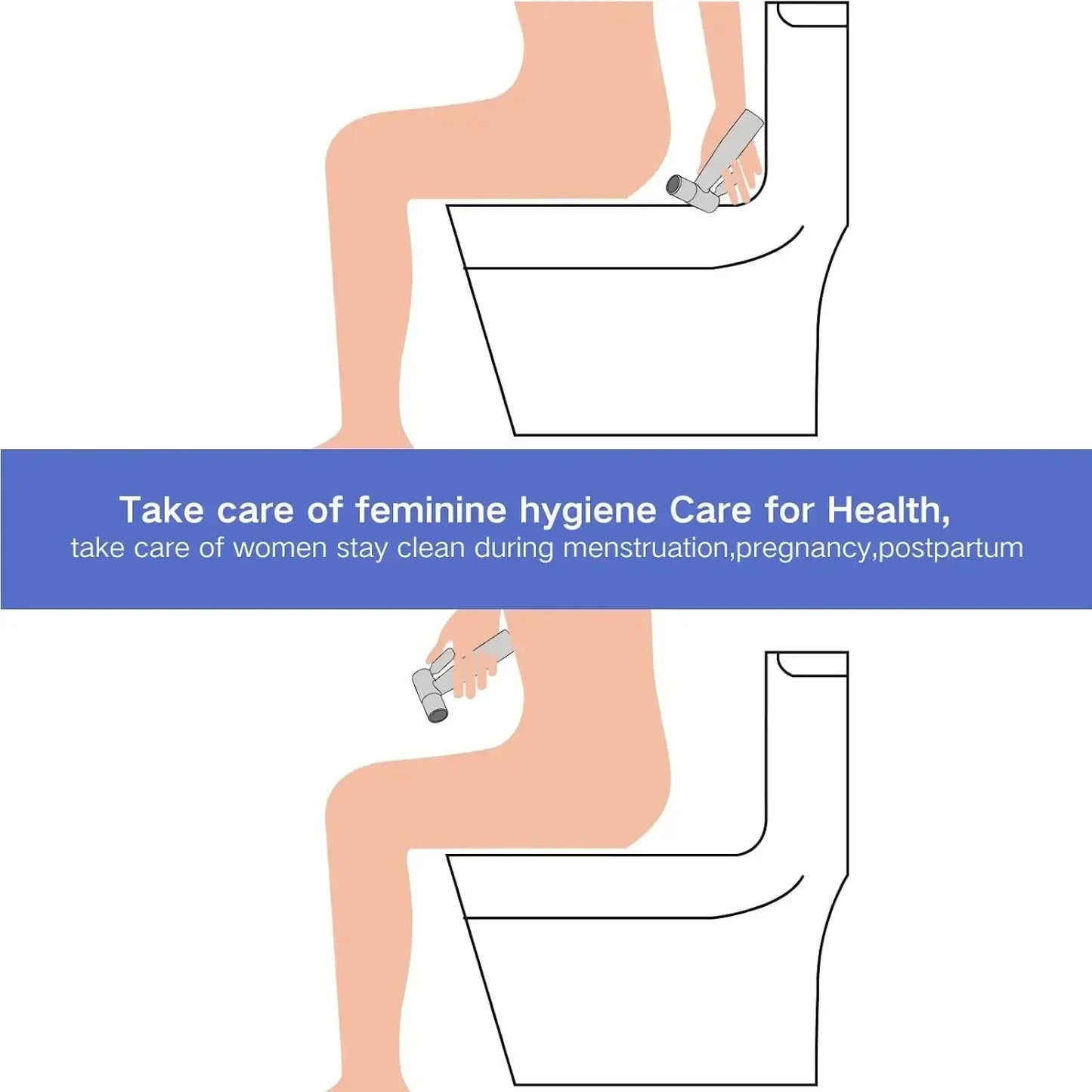 CleanJet™ – Set Doccetta Bidet Manuale con Tubo & Valvola a T