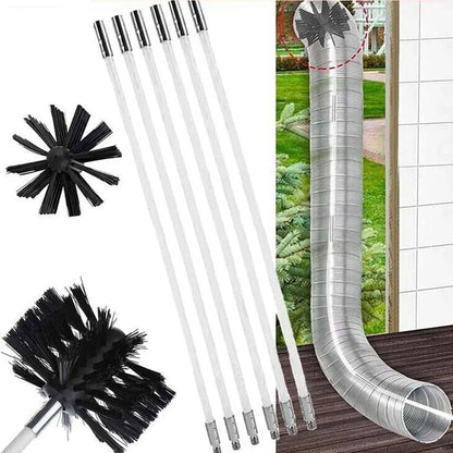 FlueFlex™ – Flexibele Reinigingsset voor Schoorsteen & Droger - Telune