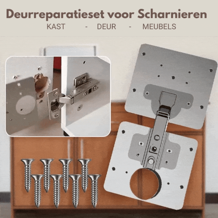 Piastra di Riparazione per Cerniere delle Porte