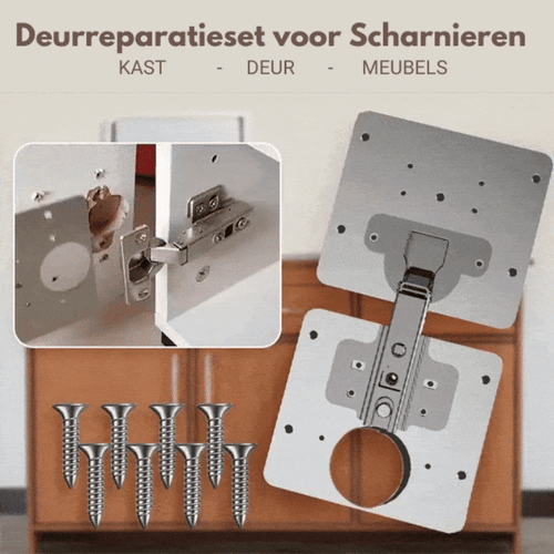 Piastra di Riparazione per Cerniere delle Porte