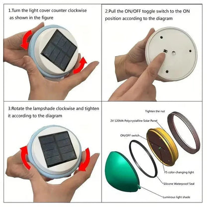 LumiPool™ – Lampada Solare LED Galleggiante per Piscina con Cambio di Colori