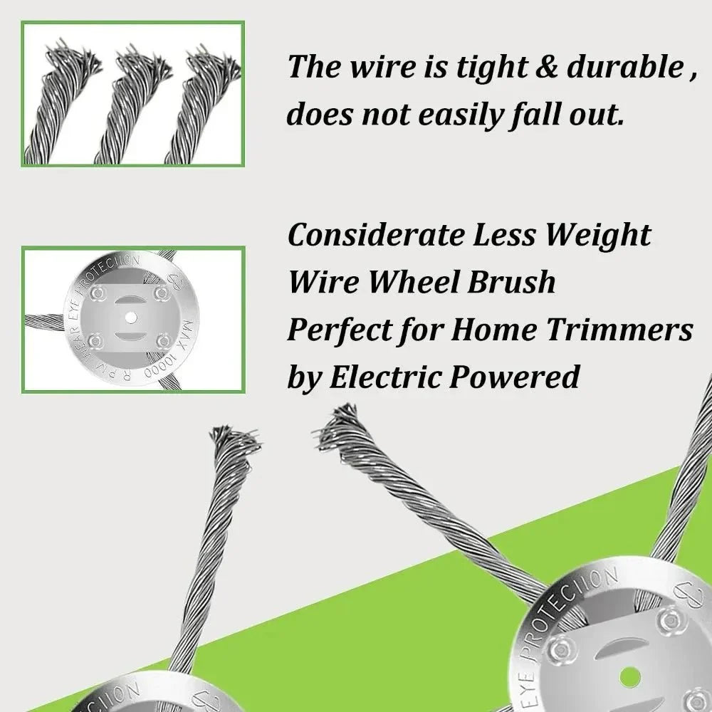 RustTrim™ – Testina a Spazzola in Acciaio per Erbacce & Muschio