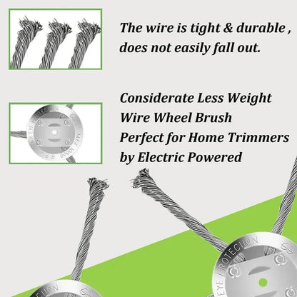 RustTrim™ – Testina a Spazzola in Acciaio per Erbacce & Muschio