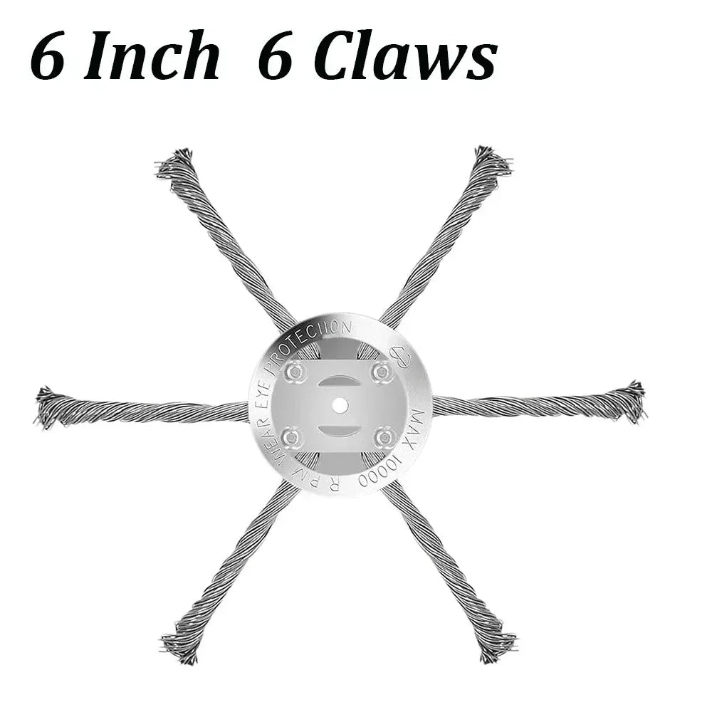 RustTrim™ – Testina a Spazzola in Acciaio per Erbacce & Muschio