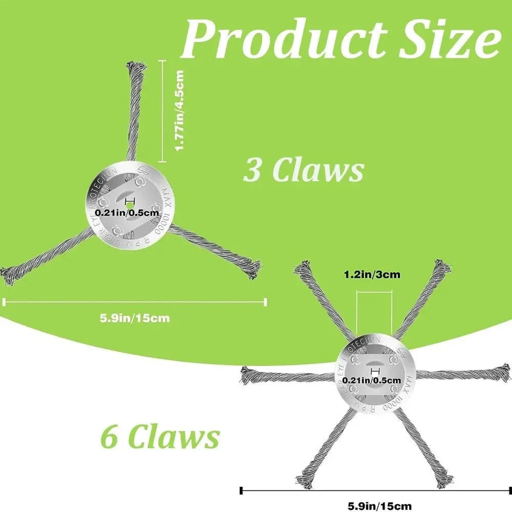 RustTrim™ – Testina a Spazzola in Acciaio per Erbacce & Muschio