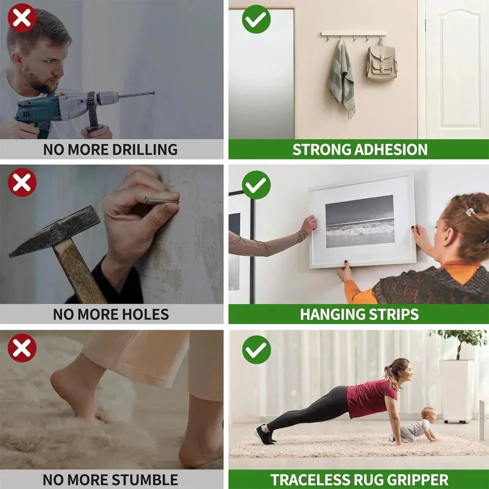 StickFix™ – Nastro Biadesivo Nano Riutilizzabile