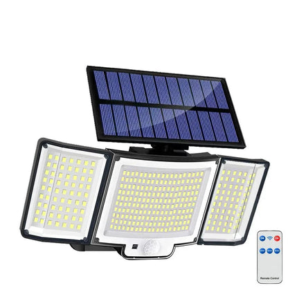 TriLux™ – Driedubbele Solarlamp met Bewegingssensor - Telune
