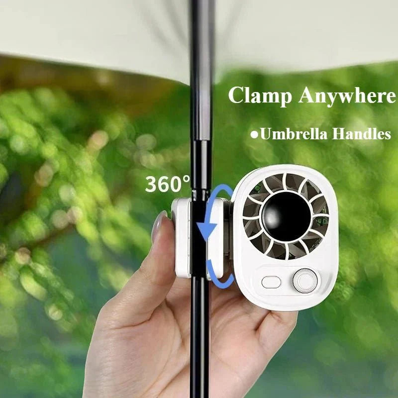 WindFlex™ – Ventilatore USB a 360° con Clip & 100 Velocità